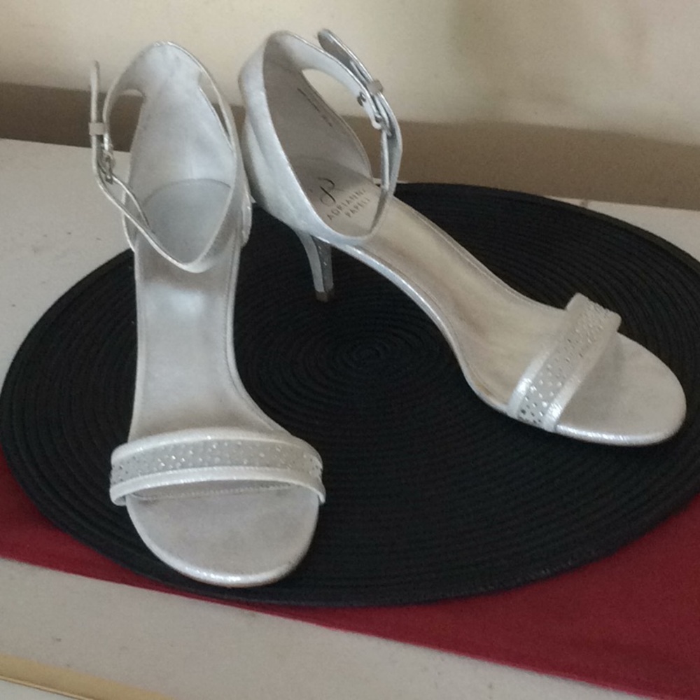Sale-Adrianna Papell Silver Shoes